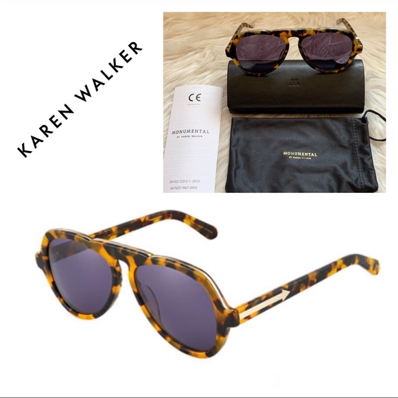 Karen Walker Accessories - MONUMENTAL Karen Walker Oscar Aviator Sunglasses